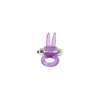 Si Novelties Ribbidy Rabbit Vibrating Cock Ring Purple - 10 Function Waterproof Pleasure Enhancer - Adult Naughty Store