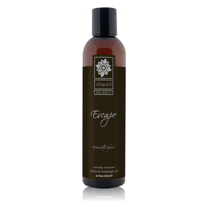 Sliquid Balance Collection Escape Massage Oil - Luxurious Blend for Relaxation and Rejuvenation - 8.5oz - Adult Naughty Store