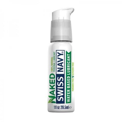Swiss Navy Naked 1 Oz Aloe-Infused Water-Based Lubricant for All Skin Types, Gender-Neutral, Enhances Intimate Pleasure, Safe for Condom Use