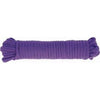 Spartacus Leathers Bondage Soft Rope 33ft Purple - Versatile BDSM Restraint for All Genders and Sensual Pleasure