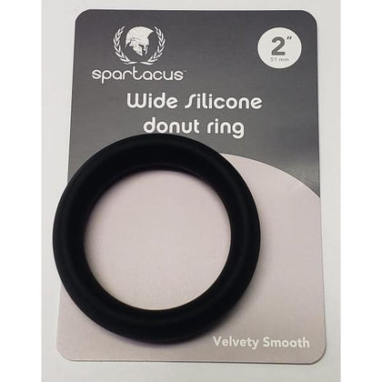 Spartacus Wide Silicone Donut Ring Black 2