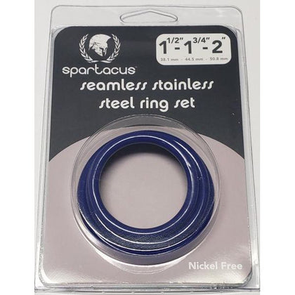 Blue Stainless Steel C-ring Set - 1.5 1.75