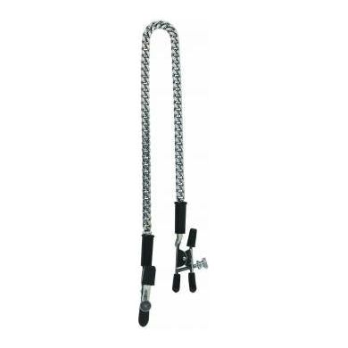 Introducing the Alligator Tip Clamp Adjustable Jewel Chain - The Ultimate Pleasure Enhancer for All Genders in a Mesmerizing Shade!