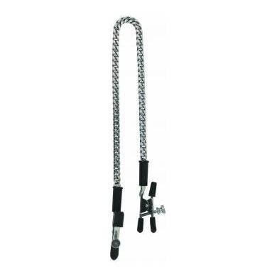 Introducing the Alligator Tip Clamp Adjustable Jewel Chain - The Ultimate Pleasure Enhancer for All Genders in a Mesmerizing Shade! - Adult Naughty Store