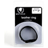 Spartacus Leather Cock Ring - Adjustable Snaps - Model XR-500 - Unisex - Enhanced Pleasure - Black