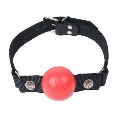 Spartacus Silicone Ball Gag Large Model 1001 - Red, Allergen-Free, Unisex, Sensual Pleasure Accessory