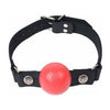 Spartacus Silicone Ball Gag Large Model 1001 - Red, Allergen-Free, Unisex, Sensual Pleasure Accessory - Adult Naughty Store