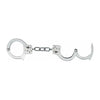 Silver Steel Handcuffs with Single Lock - Model NCSH-001 - Unisex - Pleasure Play - Nickel Finish - Adult Naughty Store