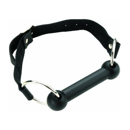 Black Silicone Bit Gag - Model X123: Comfortable and Quiet Pleasure for All Genders