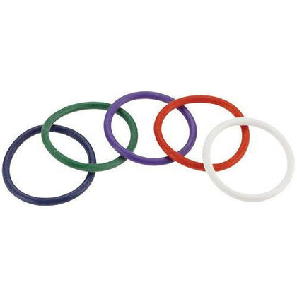 Introducing the Rainbow Rubber C Ring 5 Pack - 2 inch: The Ultimate Assortment for Enhanced Pleasure! - Adult Naughty Store