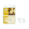 ClearFlex Double-Wide Elastomer Cock Ring - Model X2 | For Men | Enhanced Pleasure and Endurance | Clear