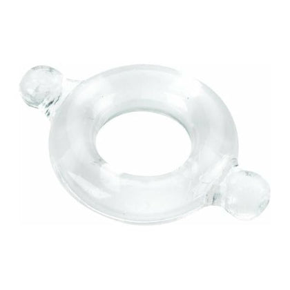 ClearFlex Double-Wide Elastomer Cock Ring - Model X2 | For Men | Enhanced Pleasure and Endurance | Clear