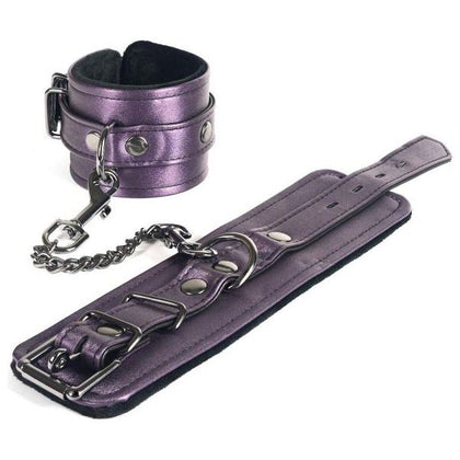 Spartacus Leathers Galaxy Legend Wrist Restraints Faux Leather Purple - Model GLWR-001 - Unisex Bondage Toy for Exquisite Pleasure - Adult Naughty Store