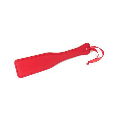 Spartacus Leathers Plush Lined Red PU Paddle - Model 2023 - Vegan Fetish Sex Toy for Couples - Intense Pleasure and Discipline