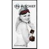 Sex and Mischief Enchanted Kit - Burgundy Velvet Blindfold, Cuffs, and Feather Sensation Play Set for Beginners