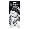 Sex & Mischief Satin Black Blindfold - Luxurious Double-Layered Satin Blindfold for Sensual Pleasure - Model SM-001 - Unisex - Enhance Intimacy and Explore New Sensations - Black - Adult Naughty Store