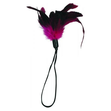 Introducing the Pleasure Feather Rose - Exquisite Feather Tickler for Sensual Stimulation in Rose Color - Adult Naughty Store