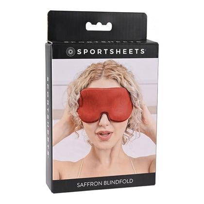 Sportsheets Saffron Blindfold - Sensory Amplifier for Unforgettable Bondage Experiences - Model 2023 - Unisex - Total Blackout - Seductive Black