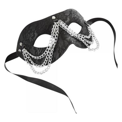 Sportsheets Sincerely Chained Lace Mask Black O-S: Sensual Bondage Lingerie for Alluring Role Play and Costume Events