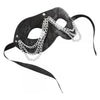 Sportsheets Sincerely Chained Lace Mask Black O-S: Sensual Bondage Lingerie for Alluring Role Play and Costume Events - Adult Naughty Store