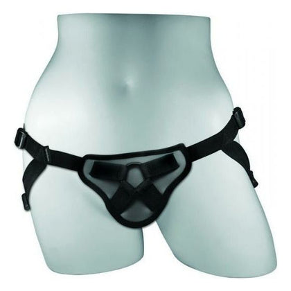 Sportsheets Sex and Mischief Entry Level Strap On Waterproof Black O-S - Versatile Strap-On Harness for Beginners