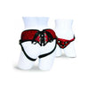 Sportsheets Red Lace Corsette Strap On - Model X1: Versatile Unisex Strap-On Pleasure in Sensual Red