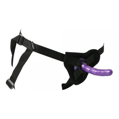 Introducing the SensaPlay Strap-On Set: Beginner Silicone Dong - Model S1 - Unisex Anal Pleasure - Black - Adult Naughty Store