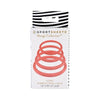 Sportsheets Merge Collection Rubber O-Rings 4-Pack - Versatile Latex-Free O-Rings for Enhanced Pleasure and Stability in Vibrant Coral Color - Adult Naughty Store