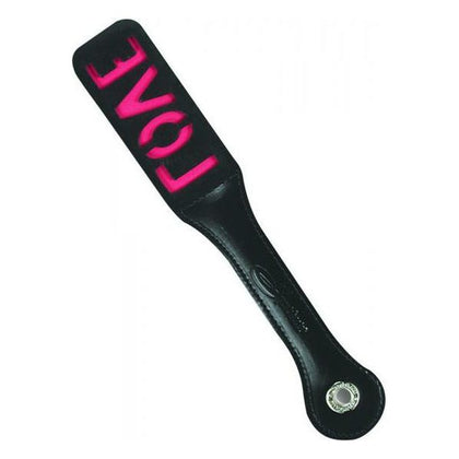 Leather Love Impressions Paddle - Model 2LIP-12 | For Couples | Enhanced Pleasure | Black - Adult Naughty Store