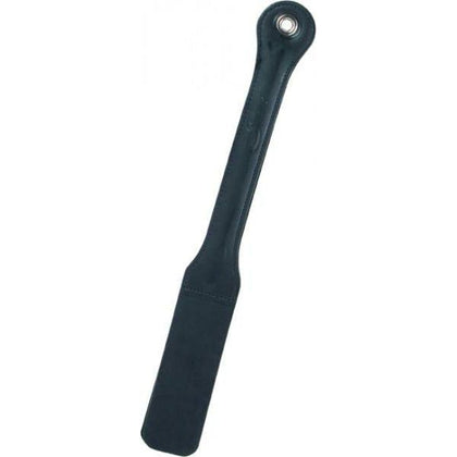 Sportsheets Edge Classic Leather Slapper - Versatile BDSM Tool for Pleasurable Impact Play - Model LS-17.5 - Unisex - Intense Backside Stimulation - Seductive Black