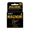 Trojan Magnum Raw 3 Pack - Ultra-Thin Large Size Condoms for Enhanced Sensitivity and Comfort - Model TMR-3P - For Men - Designed for Pleasure and Protection - Transparent - Adult Naughty Store