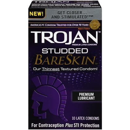 Trojan Studded Bareskin 10 Pack Condoms