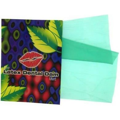 Dentex Mint Flavored Latex Dental Dam - Oral Sex Protection and Pleasure Enhancer