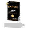 Trojan Magnum Thin 12 Pack: The Ultimate Pleasure Experience for Men - Magnum Thin Lubricated Condoms, Model MGT-12, Ultra-Thin Latex, Extra Comfort, Extra Sensitivity, Extra Safety, Premium Quality, Electronically Tested, Manufacturer's Box, Black