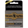 Trojan Supra Polyurethane Lubricated Condoms - Ultra-Thin, Latex-Free, Oil-Compatible, 3 Pack, for Enhanced Sensations, Allergy-Friendly, Unisex, Pleasure for Intimate Moments, Clear