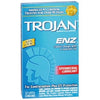 Trojan Enz Spermicidal Lubricated Latex Condoms - 12 Pack, for Enhanced Pleasure and Protection