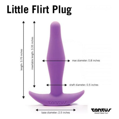 Tantus Little Flirt Purple Silicone Anal Plug for Beginners - Model LF-2021 - Unisex Pleasure Toy