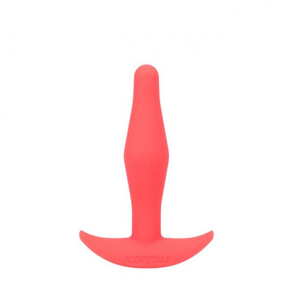 Tantus Little Flirt Crimson Silicone Butt Plug - Model 2024 - Unisex Anal Pleasure Toy in Rich Crimson