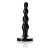 Tantus Silicone Ripple Small Black Plug - Model RS-1 - Unisex Anal Pleasure Toy