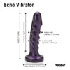 Tantus Silicone Echo Vibrating Midnight Purple - Phallic G-Spot Pleasure for All Genders - Adult Naughty Store