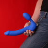 Tantus Silicone Strapless Slim Blue Strap-On - Model TS-2021 - Female Pleasure - Skin-on-Skin Contact - Adult Naughty Store