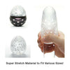 Tenga Easy Beat Egg Lovers Stroker - Model E-001 - Male Masturbation Toy - Pleasure Sleeve - Black - Adult Naughty Store