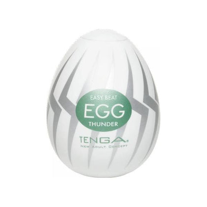 Tenga Thunder Easy Beat Egg Masturbator - Model X123 - Male - Intense Pleasure - Black