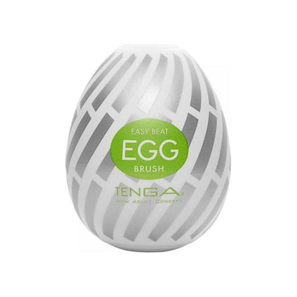 Tenga Egg Brush Disposable Masturbator - Model EGG-BR01 - Male Pleasure Toy - Intense Stimulation - Black