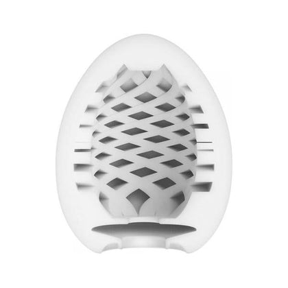 Tenga Egg Mesh Easy Beat Stroker - Compact Male Masturbator for Sensational Pleasure - Model EGM-001 - Designed for Men - Intense Pleasure and Stimulation - Transparent
