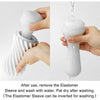 Tenga Flex Silky White Stroker - Model FSW-001 - Male Masturbation Toy for Intense Spiraling Pleasure - White