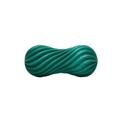 Introducing the Tenga Flex Fizzy Green Male Masturbator - A Spiraling Sensation for Unforgettable Pleasure
