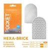 Tenga Pocket Hexa-Brick Masturbation Sleeve - Model HX-001 - For Men - Intense Pleasure - Black - Adult Naughty Store