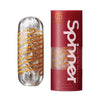 Tenga Spinner Beads Male Masturbation Device - Model SPN-1001 - Unleash Sensational Pleasure in a Spiraling Red Spiral Gear - Adult Naughty Store