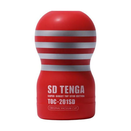 Tenga SD Original Vacuum Cup - Super Direct Top Stimulation Edition - Male Masturbator - Model SD-001 - Intense Pleasure for Men - Deep Satisfaction - Black